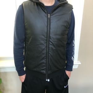 Armani Exchange Faux Leather vest size XL